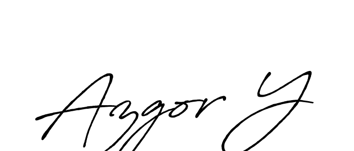 Also we have Azgor Y name is the best signature style. Create professional handwritten signature collection using Antro_Vectra_Bolder autograph style. Azgor Y signature style 7 images and pictures png