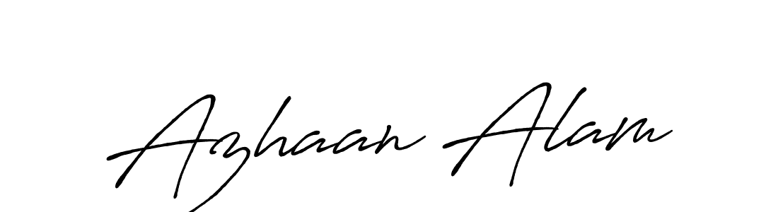 Azhaan Alam stylish signature style. Best Handwritten Sign (Antro_Vectra_Bolder) for my name. Handwritten Signature Collection Ideas for my name Azhaan Alam. Azhaan Alam signature style 7 images and pictures png