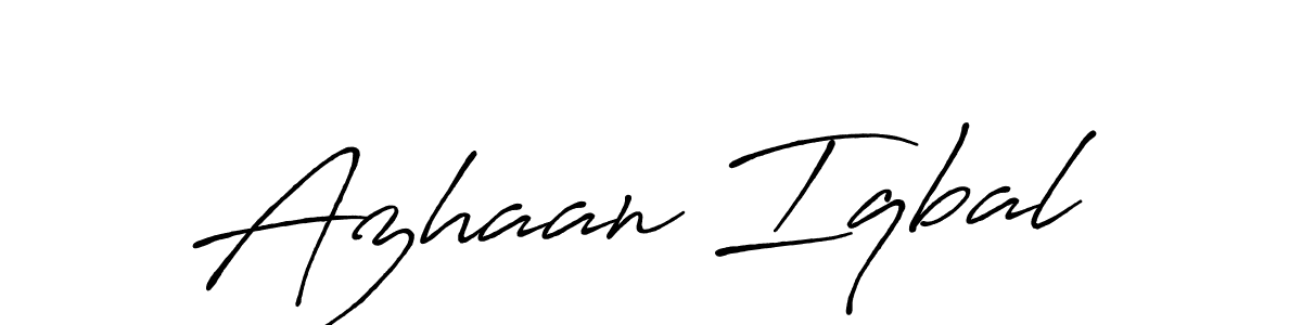 This is the best signature style for the Azhaan Iqbal name. Also you like these signature font (Antro_Vectra_Bolder). Mix name signature. Azhaan Iqbal signature style 7 images and pictures png