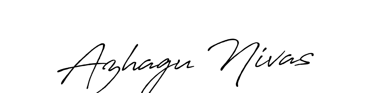 This is the best signature style for the Azhagu Nivas name. Also you like these signature font (Antro_Vectra_Bolder). Mix name signature. Azhagu Nivas signature style 7 images and pictures png