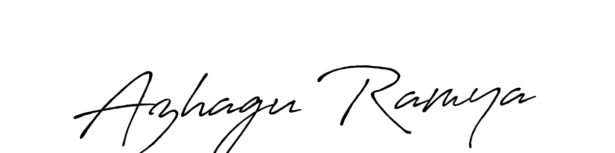 It looks lik you need a new signature style for name Azhagu Ramya. Design unique handwritten (Antro_Vectra_Bolder) signature with our free signature maker in just a few clicks. Azhagu Ramya signature style 7 images and pictures png