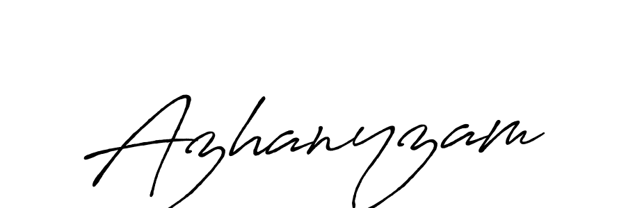 You can use this online signature creator to create a handwritten signature for the name Azhanyzam. This is the best online autograph maker. Azhanyzam signature style 7 images and pictures png