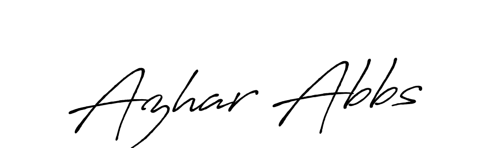 How to make Azhar Abbs signature? Antro_Vectra_Bolder is a professional autograph style. Create handwritten signature for Azhar Abbs name. Azhar Abbs signature style 7 images and pictures png