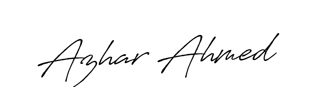 It looks lik you need a new signature style for name Azhar Ahmed. Design unique handwritten (Antro_Vectra_Bolder) signature with our free signature maker in just a few clicks. Azhar Ahmed signature style 7 images and pictures png