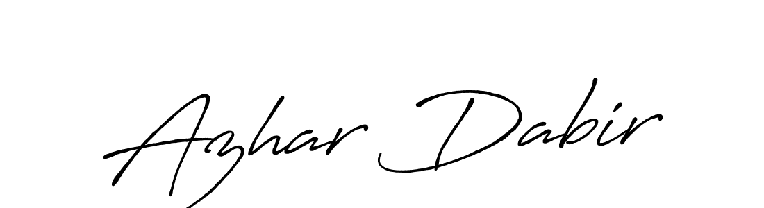 This is the best signature style for the Azhar Dabir name. Also you like these signature font (Antro_Vectra_Bolder). Mix name signature. Azhar Dabir signature style 7 images and pictures png