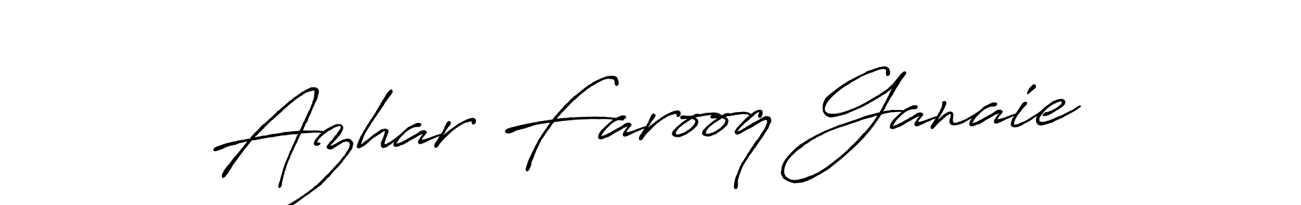 Azhar Farooq Ganaie stylish signature style. Best Handwritten Sign (Antro_Vectra_Bolder) for my name. Handwritten Signature Collection Ideas for my name Azhar Farooq Ganaie. Azhar Farooq Ganaie signature style 7 images and pictures png