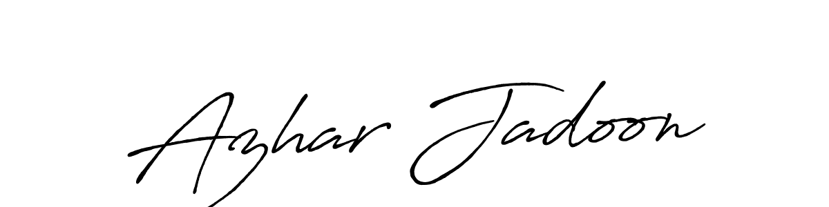 How to make Azhar Jadoon signature? Antro_Vectra_Bolder is a professional autograph style. Create handwritten signature for Azhar Jadoon name. Azhar Jadoon signature style 7 images and pictures png