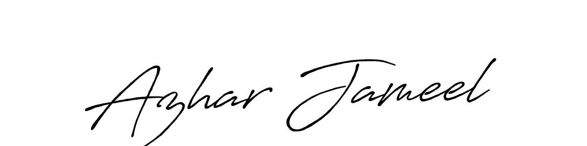 You can use this online signature creator to create a handwritten signature for the name Azhar Jameel. This is the best online autograph maker. Azhar Jameel signature style 7 images and pictures png