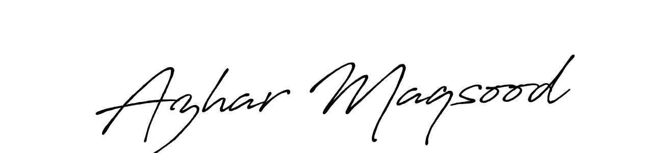 Make a beautiful signature design for name Azhar Maqsood. Use this online signature maker to create a handwritten signature for free. Azhar Maqsood signature style 7 images and pictures png