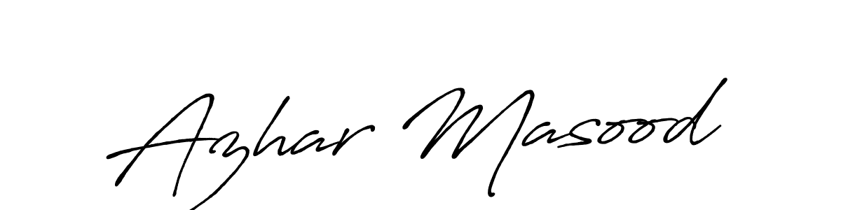 Make a beautiful signature design for name Azhar Masood. Use this online signature maker to create a handwritten signature for free. Azhar Masood signature style 7 images and pictures png