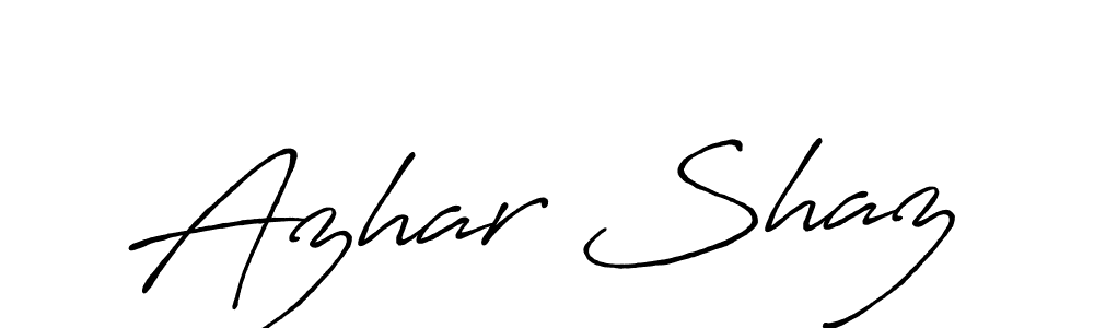 if you are searching for the best signature style for your name Azhar Shaz. so please give up your signature search. here we have designed multiple signature styles  using Antro_Vectra_Bolder. Azhar Shaz signature style 7 images and pictures png