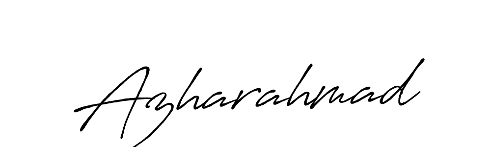 How to make Azharahmad name signature. Use Antro_Vectra_Bolder style for creating short signs online. This is the latest handwritten sign. Azharahmad signature style 7 images and pictures png