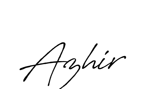 The best way (Antro_Vectra_Bolder) to make a short signature is to pick only two or three words in your name. The name Azhir include a total of six letters. For converting this name. Azhir signature style 7 images and pictures png