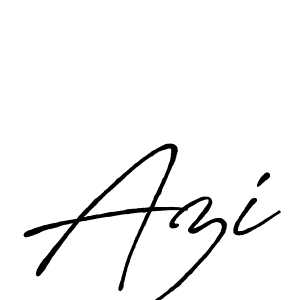 Make a beautiful signature design for name Azi. With this signature (Antro_Vectra_Bolder) style, you can create a handwritten signature for free. Azi signature style 7 images and pictures png