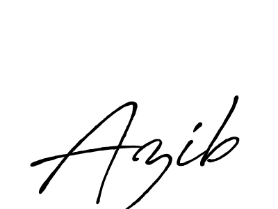 Also we have Azib name is the best signature style. Create professional handwritten signature collection using Antro_Vectra_Bolder autograph style. Azib signature style 7 images and pictures png