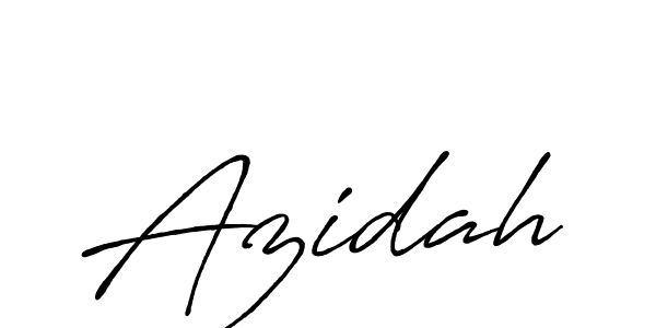 How to make Azidah name signature. Use Antro_Vectra_Bolder style for creating short signs online. This is the latest handwritten sign. Azidah signature style 7 images and pictures png