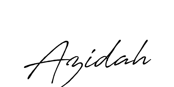 How to make Azidah name signature. Use Antro_Vectra_Bolder style for creating short signs online. This is the latest handwritten sign. Azidah signature style 7 images and pictures png