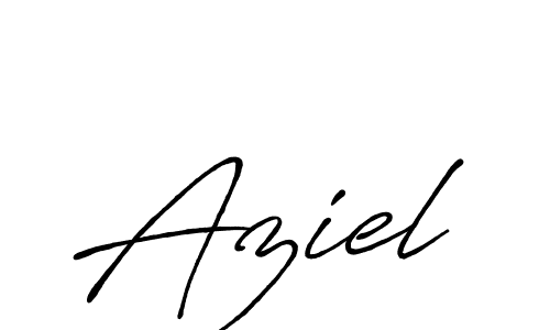 Antro_Vectra_Bolder is a professional signature style that is perfect for those who want to add a touch of class to their signature. It is also a great choice for those who want to make their signature more unique. Get Aziel name to fancy signature for free. Aziel signature style 7 images and pictures png