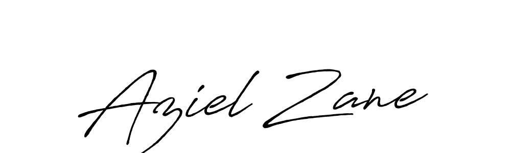 Also You can easily find your signature by using the search form. We will create Aziel Zane name handwritten signature images for you free of cost using Antro_Vectra_Bolder sign style. Aziel Zane signature style 7 images and pictures png