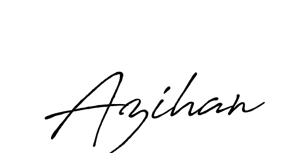 Design your own signature with our free online signature maker. With this signature software, you can create a handwritten (Antro_Vectra_Bolder) signature for name Azihan. Azihan signature style 7 images and pictures png