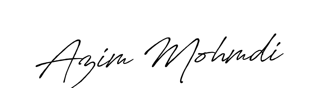 Also You can easily find your signature by using the search form. We will create Azim Mohmdi name handwritten signature images for you free of cost using Antro_Vectra_Bolder sign style. Azim Mohmdi signature style 7 images and pictures png