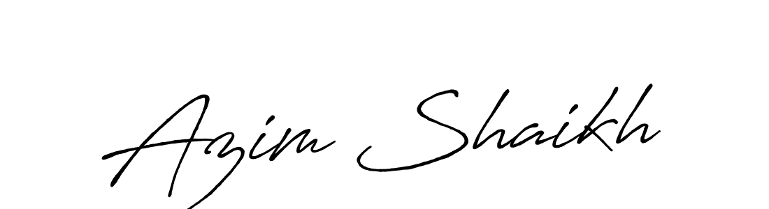 It looks lik you need a new signature style for name Azim Shaikh. Design unique handwritten (Antro_Vectra_Bolder) signature with our free signature maker in just a few clicks. Azim Shaikh signature style 7 images and pictures png