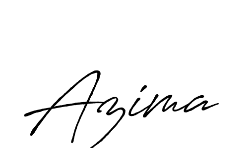 Azima stylish signature style. Best Handwritten Sign (Antro_Vectra_Bolder) for my name. Handwritten Signature Collection Ideas for my name Azima. Azima signature style 7 images and pictures png