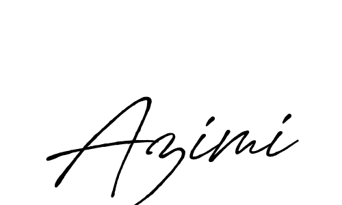 Create a beautiful signature design for name Azimi. With this signature (Antro_Vectra_Bolder) fonts, you can make a handwritten signature for free. Azimi signature style 7 images and pictures png