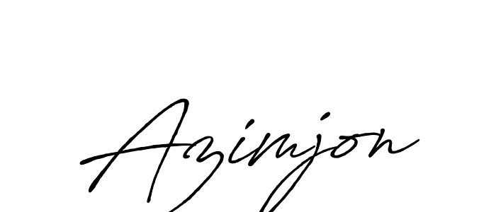 How to make Azimjon signature? Antro_Vectra_Bolder is a professional autograph style. Create handwritten signature for Azimjon name. Azimjon signature style 7 images and pictures png