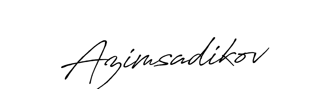 Create a beautiful signature design for name Azimsadikov. With this signature (Antro_Vectra_Bolder) fonts, you can make a handwritten signature for free. Azimsadikov signature style 7 images and pictures png