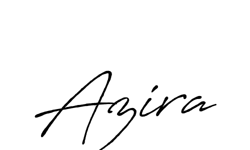 Use a signature maker to create a handwritten signature online. With this signature software, you can design (Antro_Vectra_Bolder) your own signature for name Azira. Azira signature style 7 images and pictures png