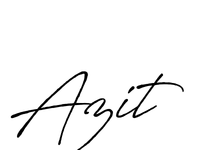 Create a beautiful signature design for name Azit. With this signature (Antro_Vectra_Bolder) fonts, you can make a handwritten signature for free. Azit signature style 7 images and pictures png