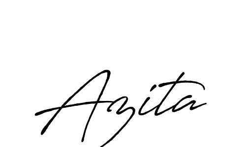 Make a beautiful signature design for name Azita. With this signature (Antro_Vectra_Bolder) style, you can create a handwritten signature for free. Azita signature style 7 images and pictures png