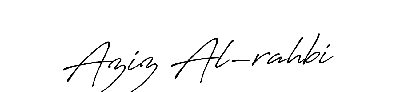 How to make Aziz Al-rahbi signature? Antro_Vectra_Bolder is a professional autograph style. Create handwritten signature for Aziz Al-rahbi name. Aziz Al-rahbi signature style 7 images and pictures png