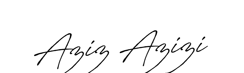 Also we have Aziz Azizi name is the best signature style. Create professional handwritten signature collection using Antro_Vectra_Bolder autograph style. Aziz Azizi signature style 7 images and pictures png