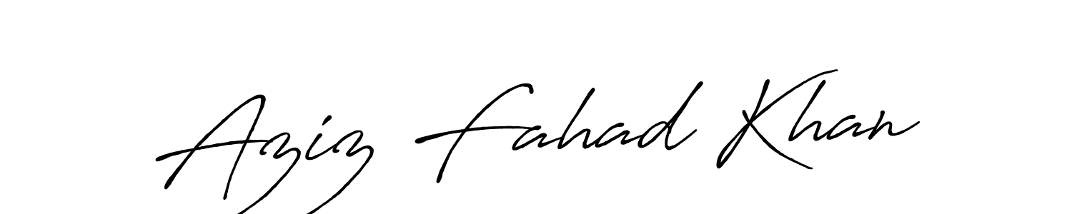 Also You can easily find your signature by using the search form. We will create Aziz Fahad Khan name handwritten signature images for you free of cost using Antro_Vectra_Bolder sign style. Aziz Fahad Khan signature style 7 images and pictures png