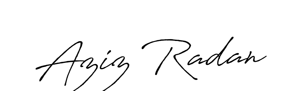 It looks lik you need a new signature style for name Aziz Radan. Design unique handwritten (Antro_Vectra_Bolder) signature with our free signature maker in just a few clicks. Aziz Radan signature style 7 images and pictures png