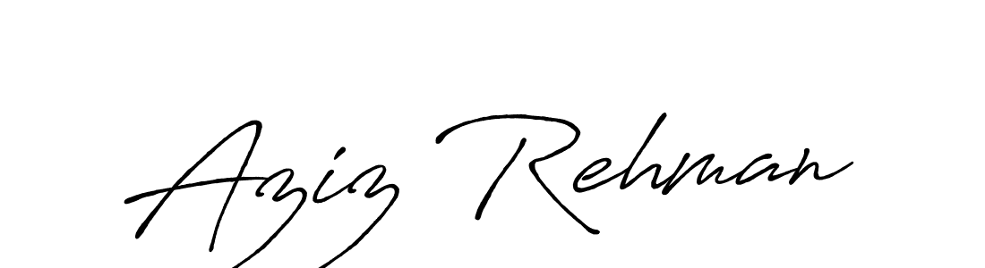 You can use this online signature creator to create a handwritten signature for the name Aziz Rehman. This is the best online autograph maker. Aziz Rehman signature style 7 images and pictures png