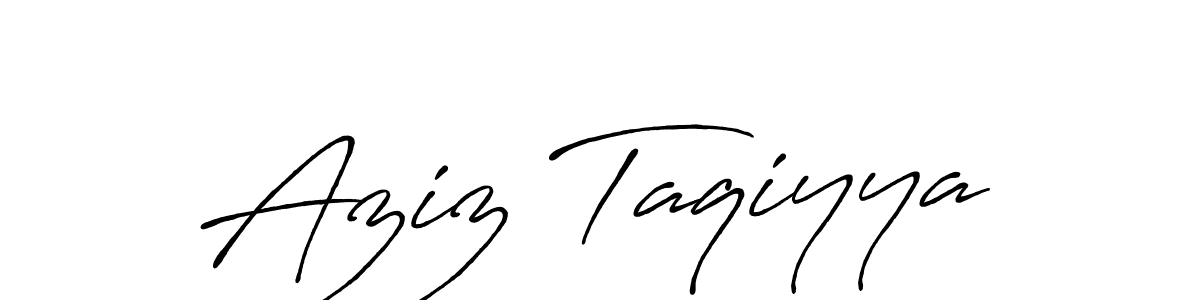 It looks lik you need a new signature style for name Aziz Taqiyya. Design unique handwritten (Antro_Vectra_Bolder) signature with our free signature maker in just a few clicks. Aziz Taqiyya signature style 7 images and pictures png