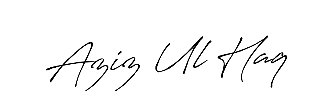 Similarly Antro_Vectra_Bolder is the best handwritten signature design. Signature creator online .You can use it as an online autograph creator for name Aziz Ul Haq. Aziz Ul Haq signature style 7 images and pictures png