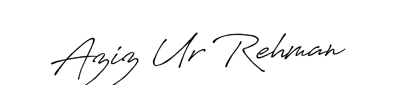 Make a beautiful signature design for name Aziz Ur Rehman. Use this online signature maker to create a handwritten signature for free. Aziz Ur Rehman signature style 7 images and pictures png