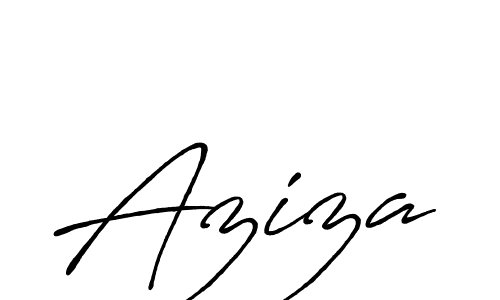 Make a beautiful signature design for name Aziza. Use this online signature maker to create a handwritten signature for free. Aziza signature style 7 images and pictures png