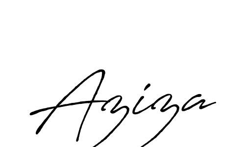 Make a beautiful signature design for name Aziza. Use this online signature maker to create a handwritten signature for free. Aziza signature style 7 images and pictures png