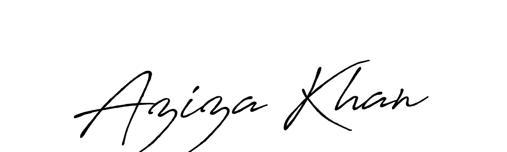 It looks lik you need a new signature style for name Aziza Khan. Design unique handwritten (Antro_Vectra_Bolder) signature with our free signature maker in just a few clicks. Aziza Khan signature style 7 images and pictures png