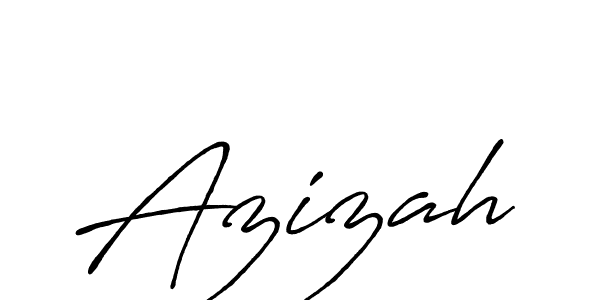 Make a beautiful signature design for name Azizah. With this signature (Antro_Vectra_Bolder) style, you can create a handwritten signature for free. Azizah signature style 7 images and pictures png