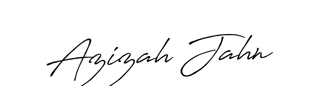 Make a beautiful signature design for name Azizah Jahn. With this signature (Antro_Vectra_Bolder) style, you can create a handwritten signature for free. Azizah Jahn signature style 7 images and pictures png