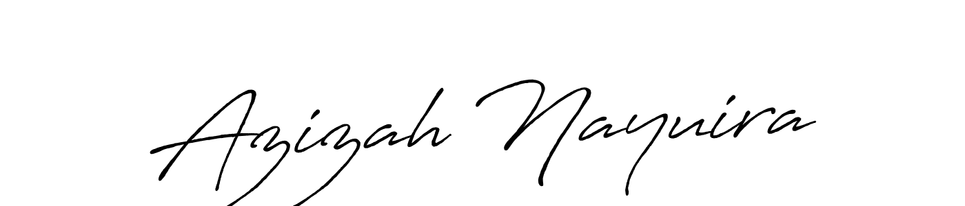 It looks lik you need a new signature style for name Azizah Nayuira. Design unique handwritten (Antro_Vectra_Bolder) signature with our free signature maker in just a few clicks. Azizah Nayuira signature style 7 images and pictures png