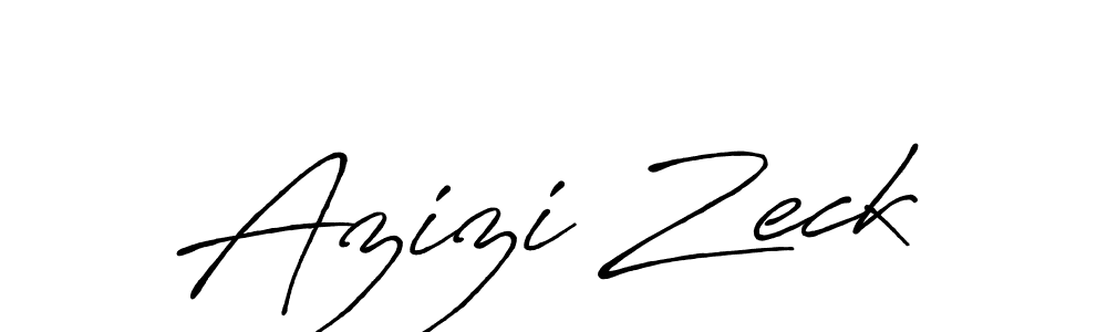 The best way (Antro_Vectra_Bolder) to make a short signature is to pick only two or three words in your name. The name Azizi Zeck include a total of six letters. For converting this name. Azizi Zeck signature style 7 images and pictures png