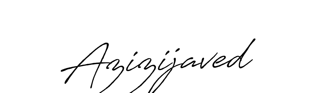 Make a beautiful signature design for name Azizijaved. With this signature (Antro_Vectra_Bolder) style, you can create a handwritten signature for free. Azizijaved signature style 7 images and pictures png