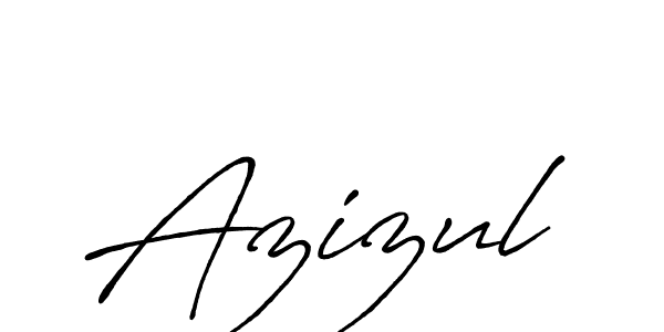 How to make Azizul name signature. Use Antro_Vectra_Bolder style for creating short signs online. This is the latest handwritten sign. Azizul signature style 7 images and pictures png